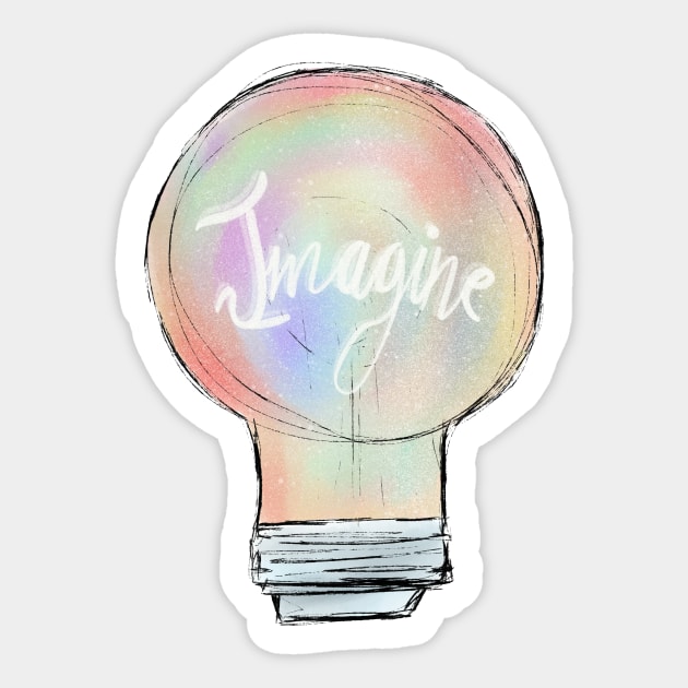 Colorful lamp - imagine Sticker by Uwaki